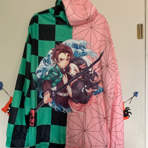 Demon Slayer Nezuko & Tanjiro Anime Hoodie Size X-Large - Picture 6 of 6